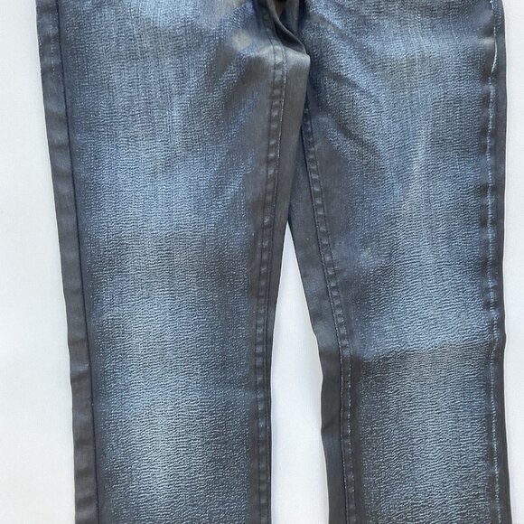 Guess Women’s 1981 High Rise Skinny Jeans Dark Blue Coated Finish Size 24 - Picture 7 of 12
